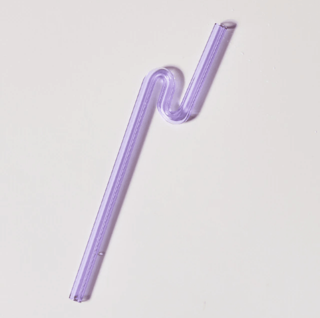Twist Colorful Glass Straw MediumPurple / Lighting | Sage & Sill