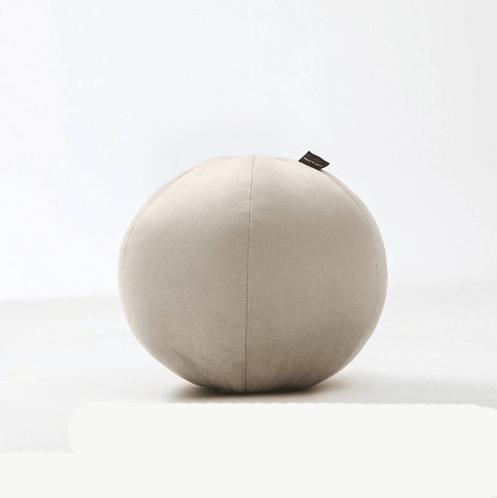 Velvety Retro Shapes Pillow Ball / Linen | Sage & Sill