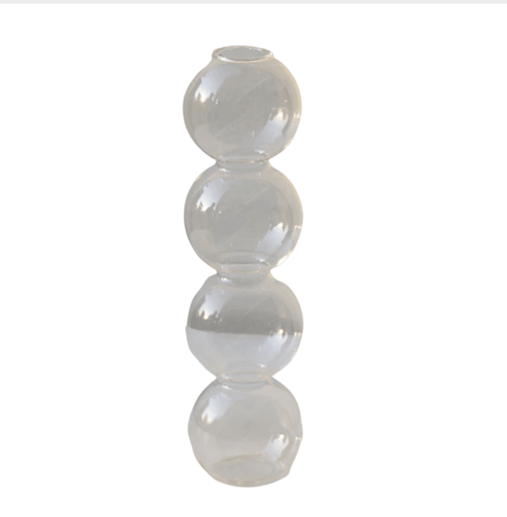 Crystal Glass Bubble Vase Clear / 4 Bubbles | Sage & Sill
