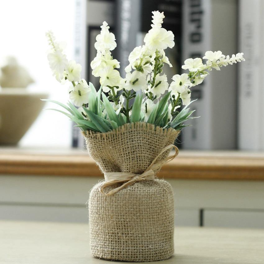 Surrey Mini Magnetic Plants White Geranium | Sage & Sill