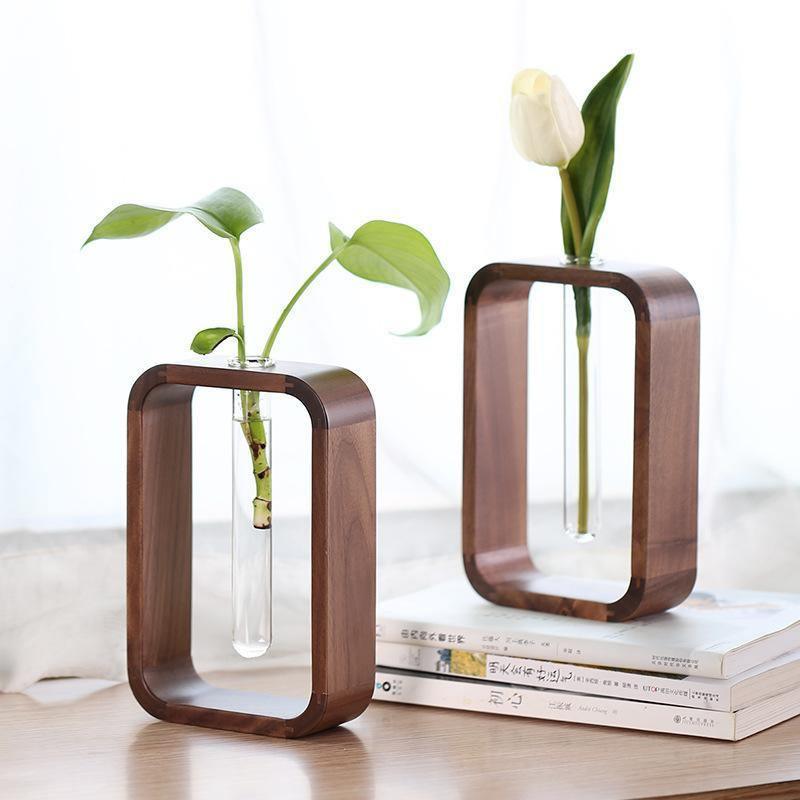 Wood + Glass Propagation Vase | Sage & Sill