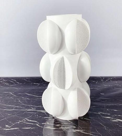 Abby Abstract Petal Vases White / Medium | Sage & Sill