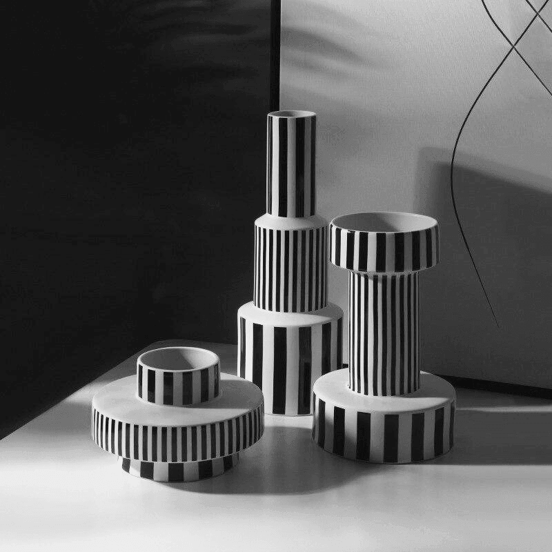 Bauhaus Minimalist Black & White Vases | Sage & Sill