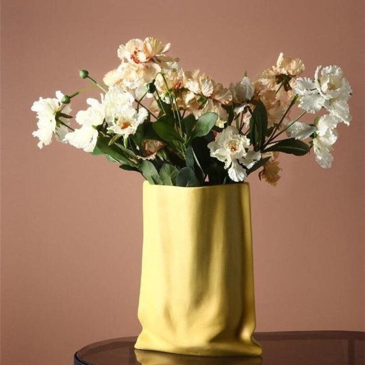 Luther Ceramic Vase Yellow | Sage & Sill