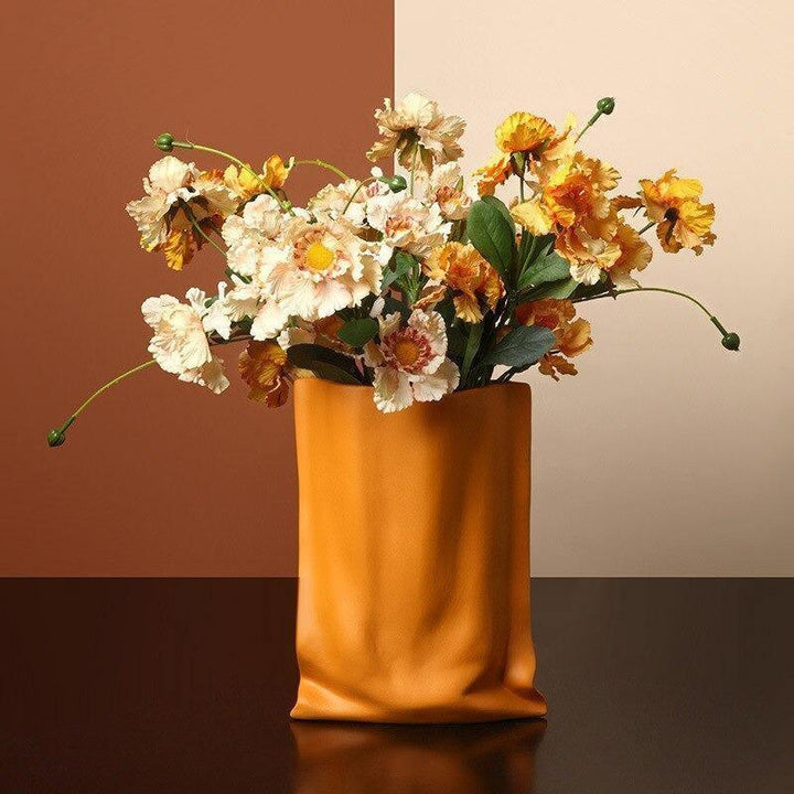 Luther Ceramic Vase Orange | Sage & Sill