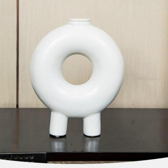 Donut Flower Vase White / Large | Sage & Sill