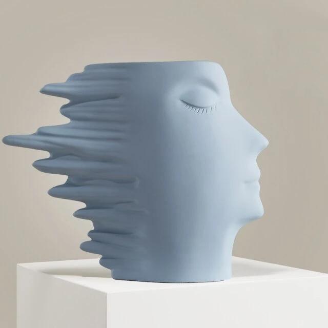 Faces in the Wind Vase LightSteelBlue | Sage & Sill