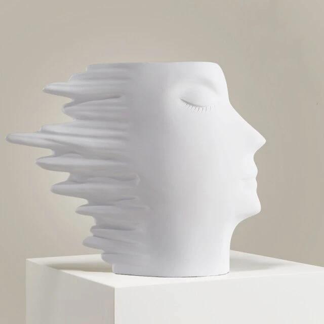 Faces in the Wind Vase White | Sage & Sill