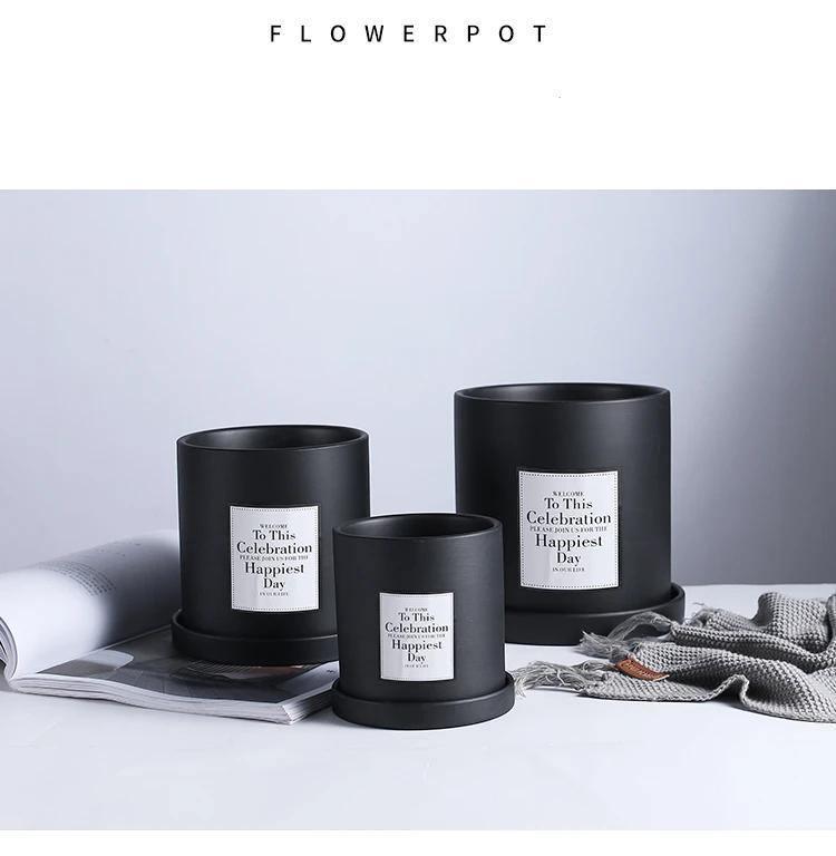 Hudson Vase Flowerpot Collection Black / S | Sage & Sill