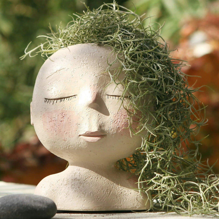 Peaceful Dream Sleeping Face Planter Vase | Sage & Sill