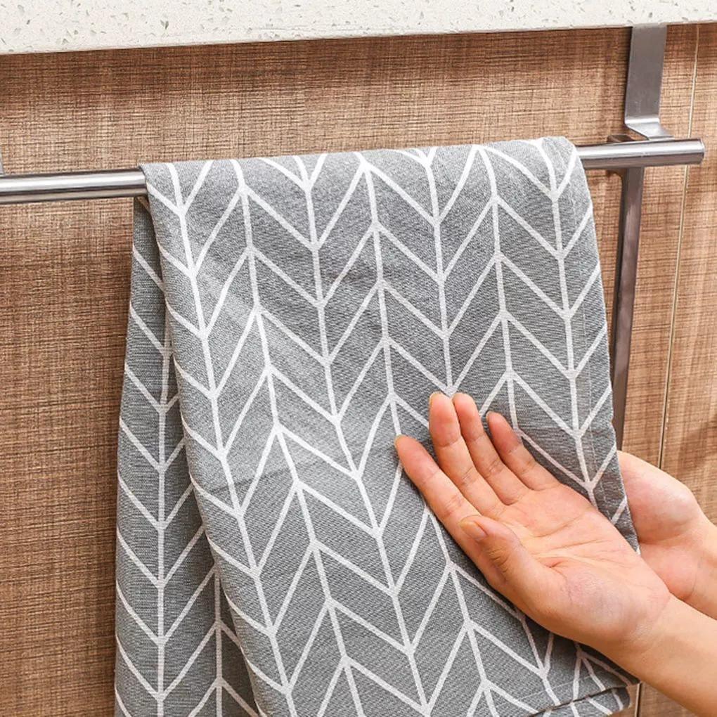 Over Cabinet Door Stainless Steel Towel Rack 37.5cm | Sage & Sill