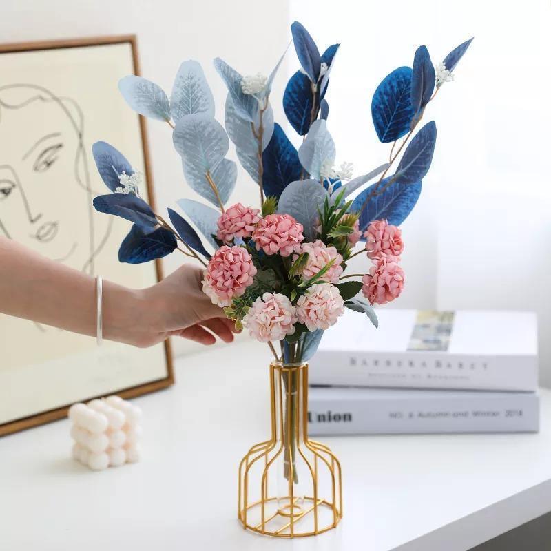Test Tube Vase with Bottleneck Iron Stand Gold | Sage & Sill