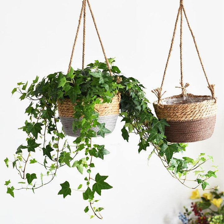 Woven Jute Rope Hanging Planter Basket | Sage & Sill