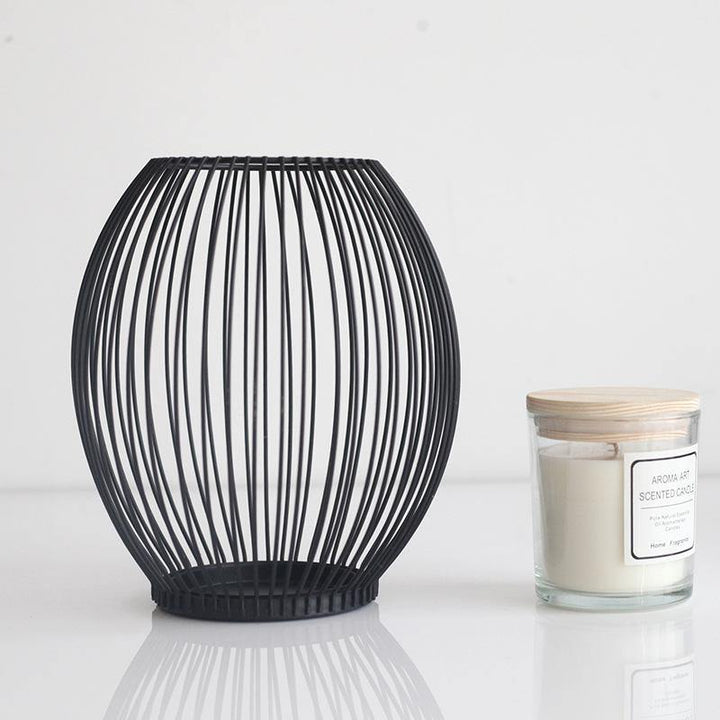 Grated Round Iron Candle Holder | Sage & Sill