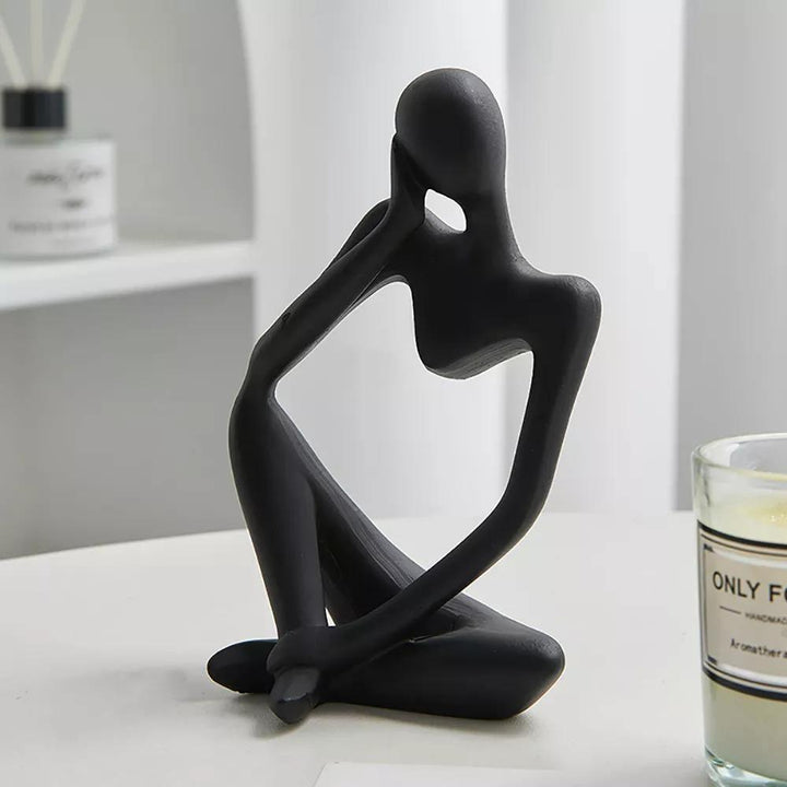 Abstract Thinker Figurine Sculpture Black / Pensive | Sage & Sill