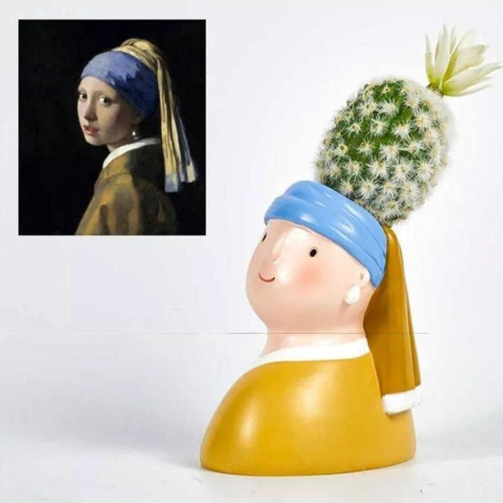 Succulent Planters of Fame Vermeer's Girl with a Pearl Earring | Sage & Sill