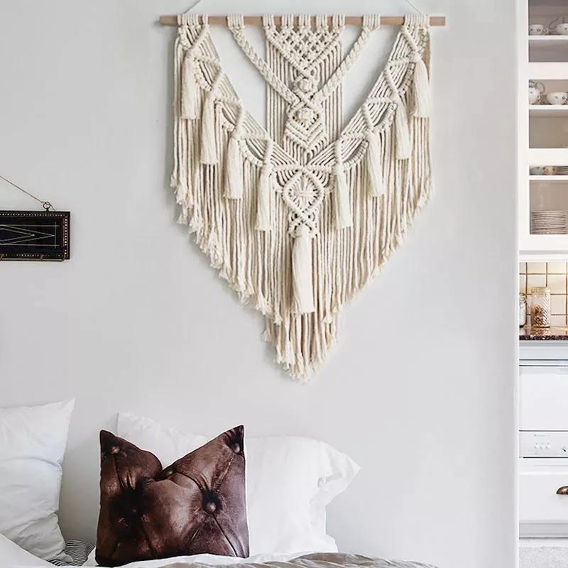 Hand-Woven Boho Macrame Wall-Hanging Tapestry | Sage & Sill