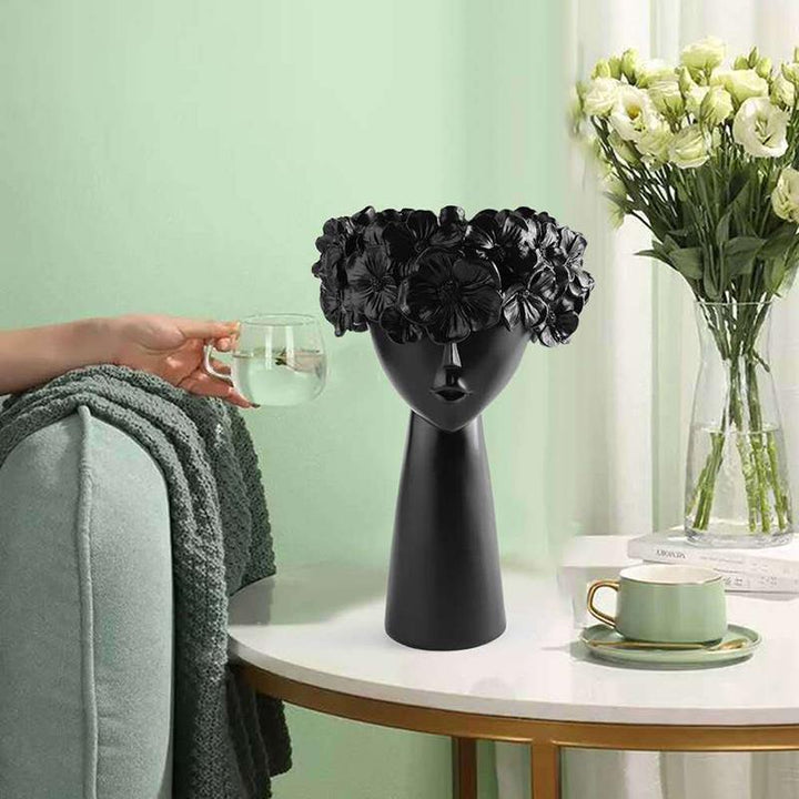 Colorful Flower Crown Vase Black / Tall | Sage & Sill