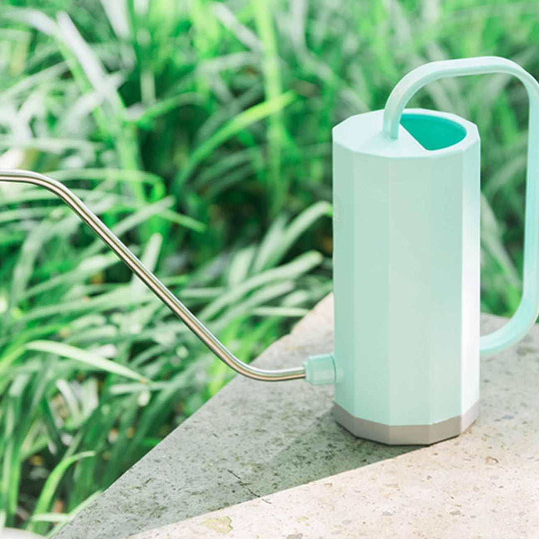 Tall Geometric Gooseneck Watering Can PaleTurquoise | Sage & Sill
