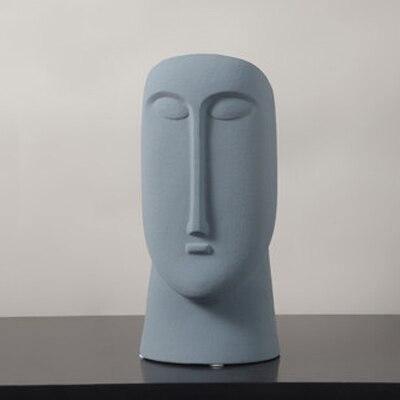 Landon Abstract Face Vases Medium LightSlateGray | Sage & Sill