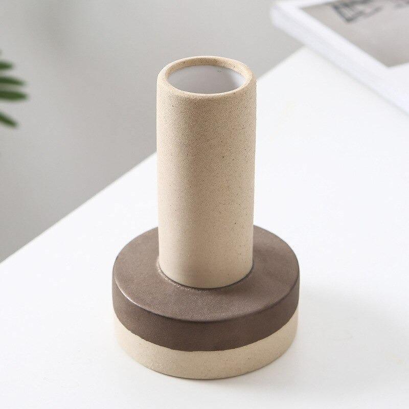 Juniper Ceramic Vases Tan Cylinder | Sage & Sill