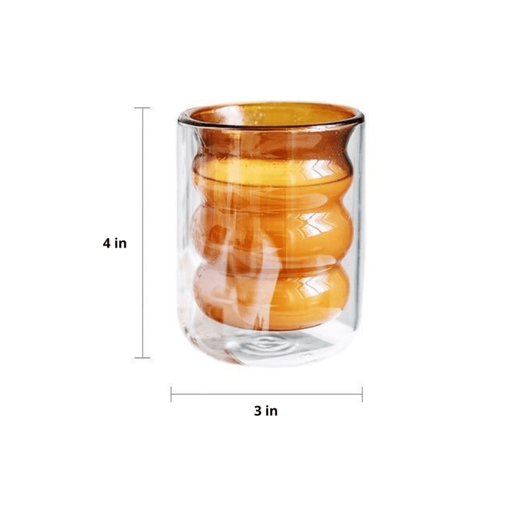 Double Wall Insulated Bubble Glass Cup | Sage & Sill
