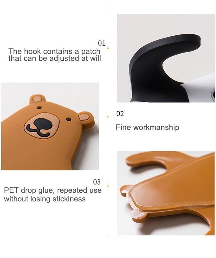 Flexible Adhesive Animal Fridge and Wall Hooks | Sage & Sill