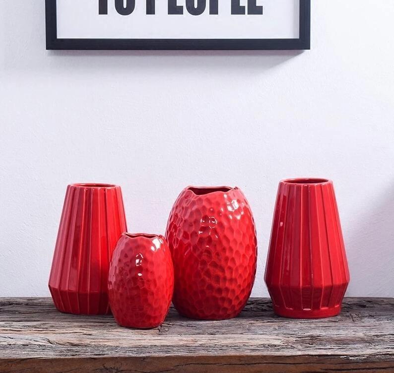 Eye Catching Curved Red Vases | Sage & Sill