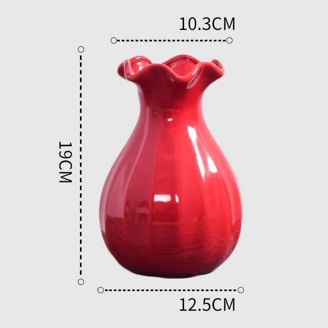 Eye Catching Curved Red Vases As shown 5 | Sage & Sill
