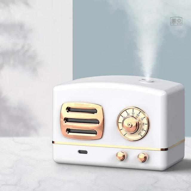 Retro Radio Aroma Diffuser Humidifier 200ml White | Sage & Sill