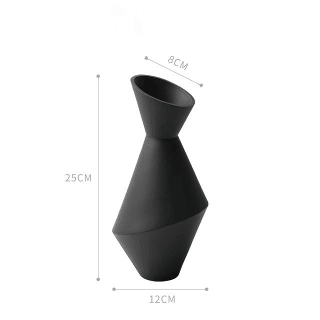 Rayne Abstract Ceramic Vases Black | Sage & Sill
