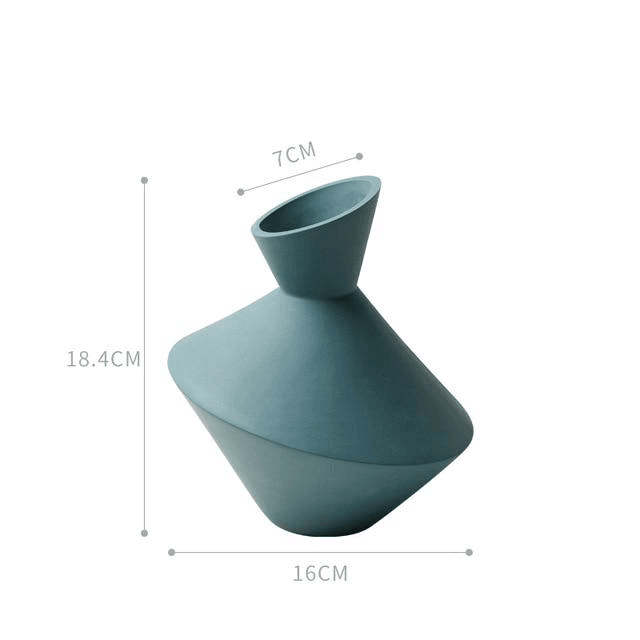Rayne Abstract Ceramic Vases CadetBlue | Sage & Sill