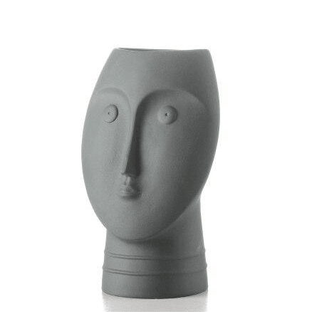 About Face Ceramic Vases Grey M | Sage & Sill