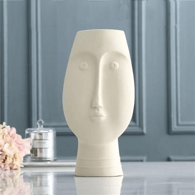 About Face Ceramic Vases Ivory L | Sage & Sill