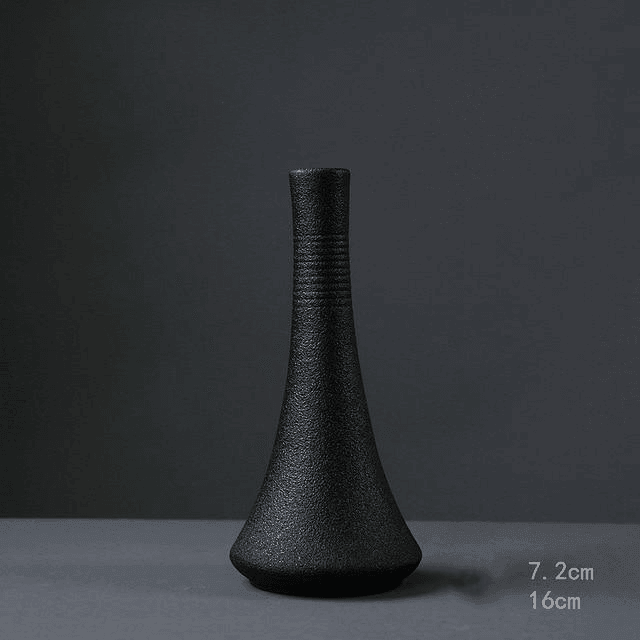 Black as Night Textured Ceramic Vases | Sage & Sill