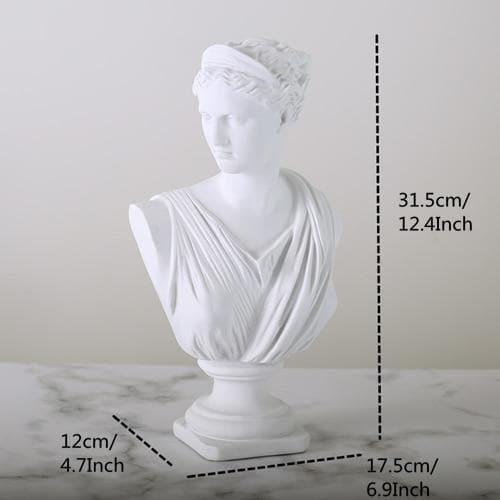 Classic Greek Bust Statuette White Anna | Sage & Sill