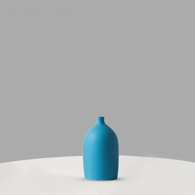 Color Rich Ceramic Vases 14x7cm DeepSkyBlue | Sage & Sill