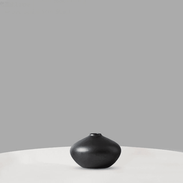 Color Rich Ceramic Vases 6.5x11cm Black | Sage & Sill