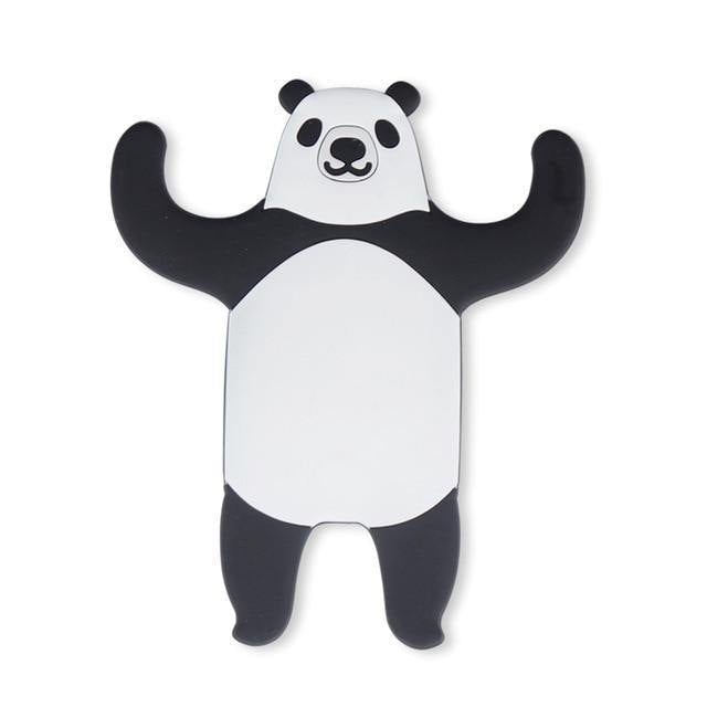 Flexible Adhesive Animal Fridge and Wall Hooks Panda Bear | Sage & Sill