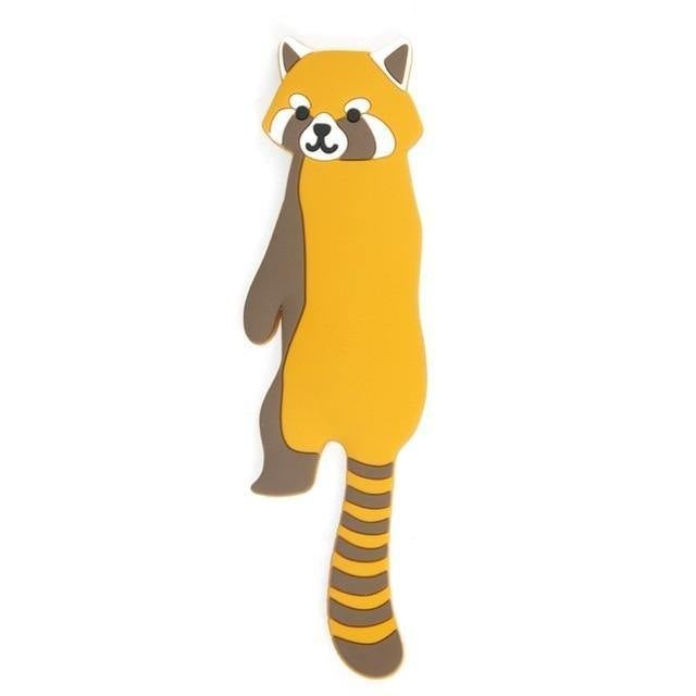 Flexible Adhesive Animal Fridge and Wall Hooks Tan Raccoon | Sage & Sill
