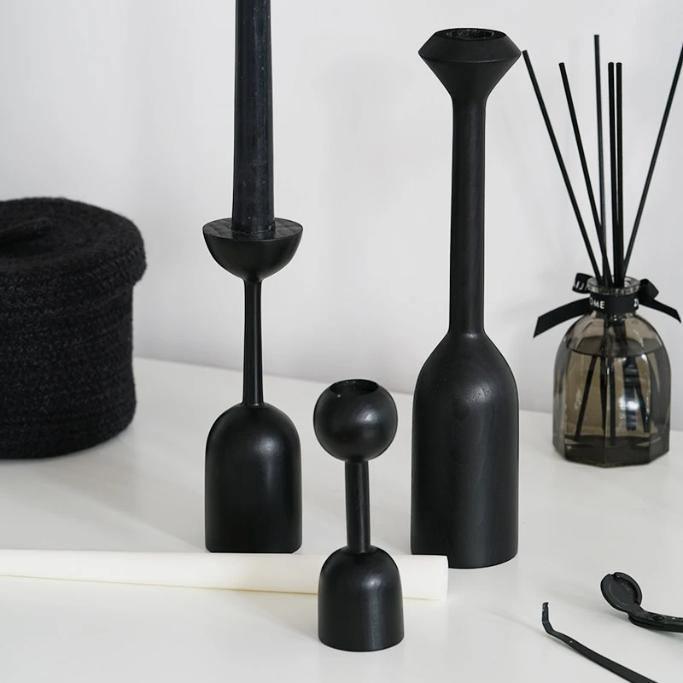 Ebony Taper Candle Holders | Sage & Sill