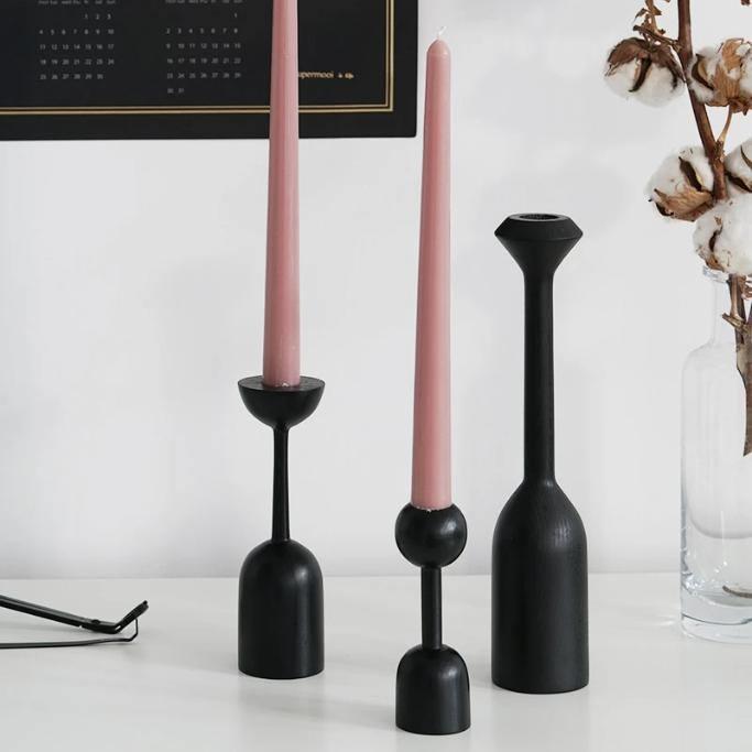 Ebony Taper Candle Holders | Sage & Sill