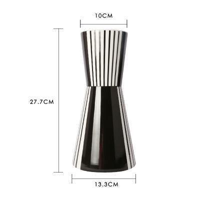 Black And White Geometric Vases Black | Sage & Sill