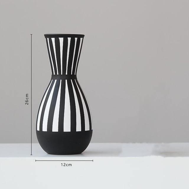 Black And White Geometric Vases Black base | Sage & Sill