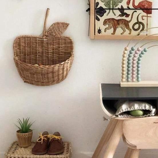 Parisian Wooden Planter Storage Basket - Peru / Small