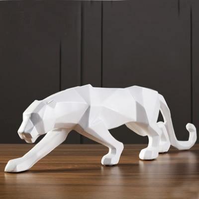 Geometric Panther Figurine White | Sage & Sill
