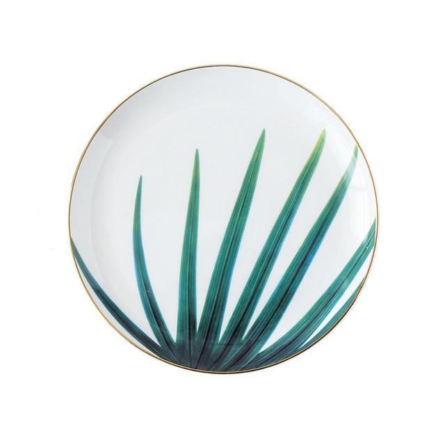 Jungle Ceramic Plates B / 8 inches | Sage & Sill