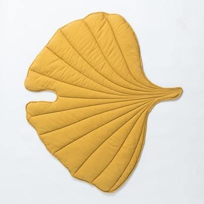 Leaf-Shaped Throw Swaddle Blanket Goldenrod | Sage & Sill