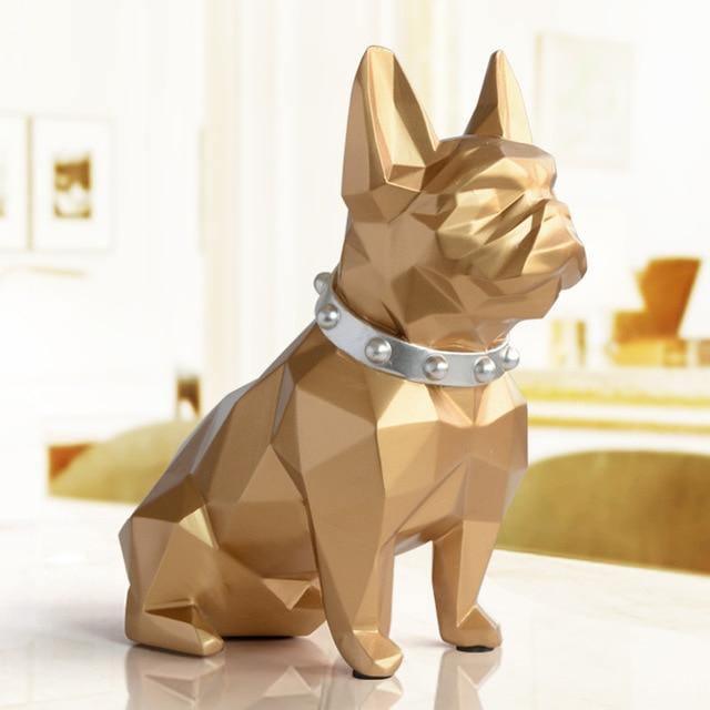 Max the Frenchie Coin Piggy Bank Gold | Sage & Sill