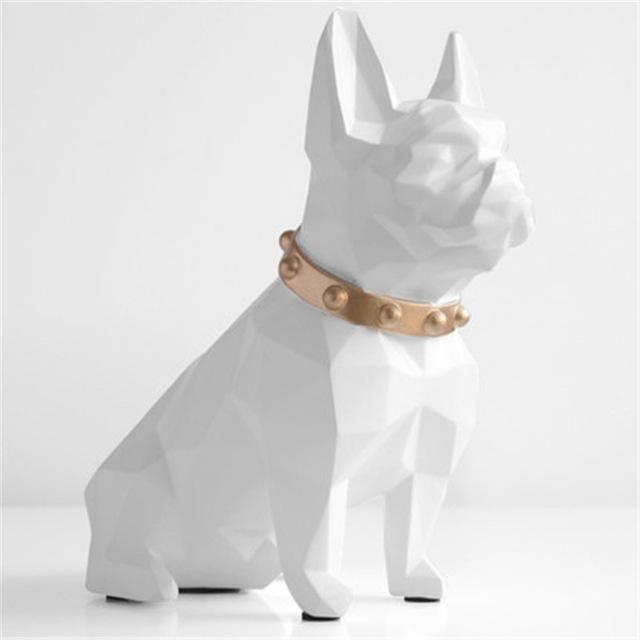 Max the Frenchie Coin Piggy Bank White | Sage & Sill